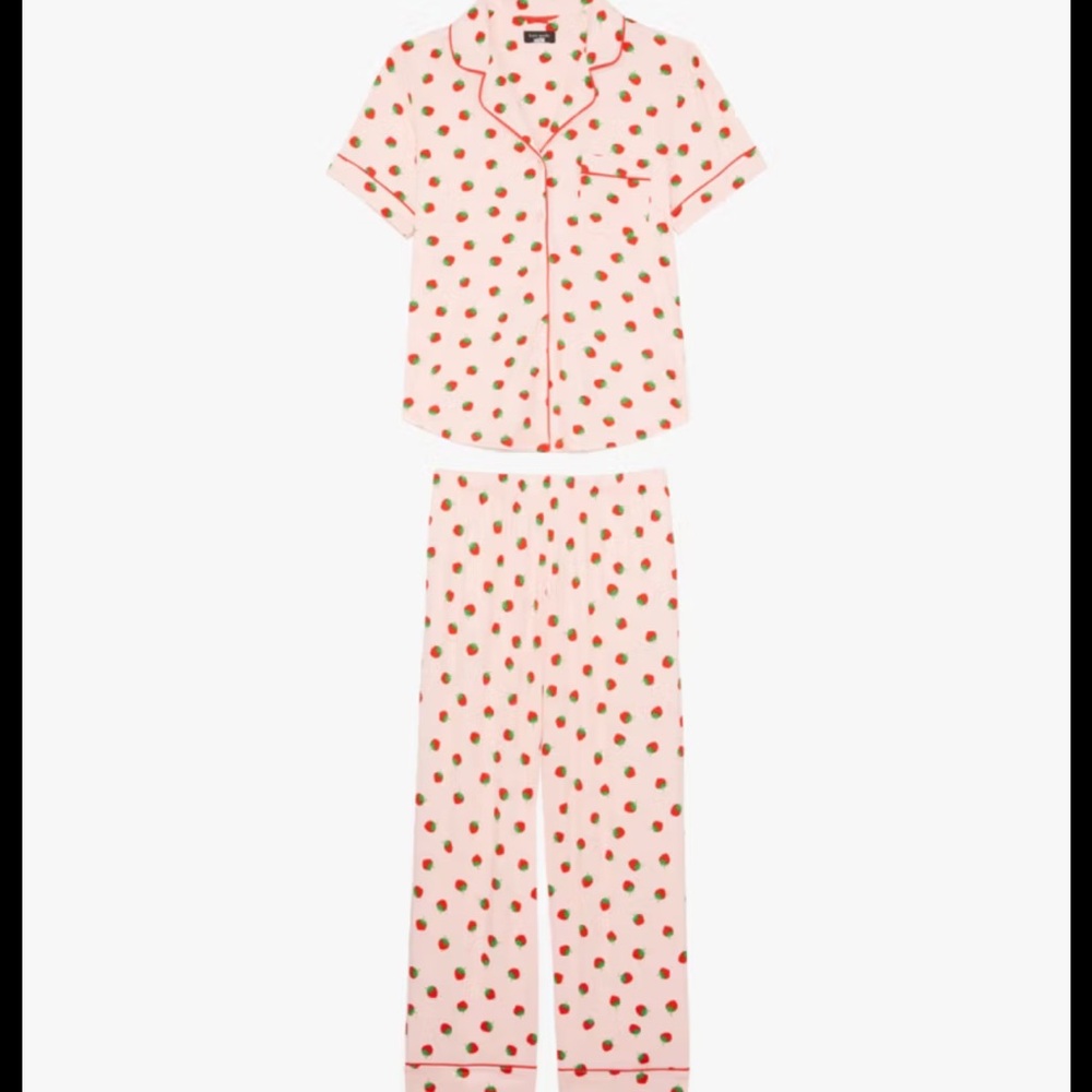 Kate spade strawberry print pajama set NWT size small